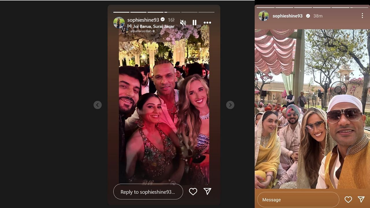सोफी शाइन की इंस्टाग्राम स्टोरी (photo credit: instagram/sophieshine93)